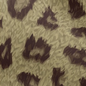 Fine Textured Leopard Print Chiffon