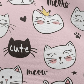 Cats With Various Expressions Chiffon