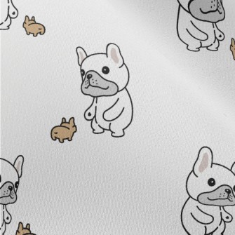 Cute Dogs And Puppies Chiffon