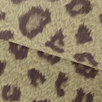 Fine Textured Leopard Print Waterproof Oxford