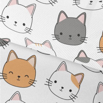 Round And Cute Cat Waterproof Oxford