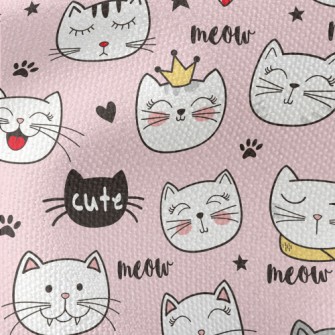 Cats With Various Expressions Waterproof Canvas