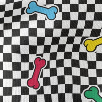 Colored Bones And Black And Wh Waterproof Canvas