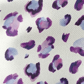 Purple Leopard Print In Waterc Waterproof Canvas