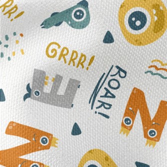 Alien Style English Letters Waterproof Canvas