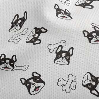 Cute Dog Athletic Mesh Flat Back