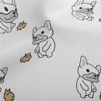 Cute Dogs And Puppies Athletic Mesh Flat Back