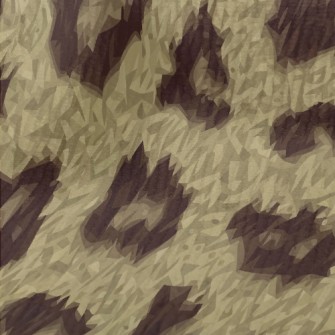 Fine Textured Leopard Print Terry
