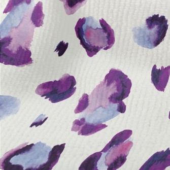 Purple Leopard Print In Waterc Terry