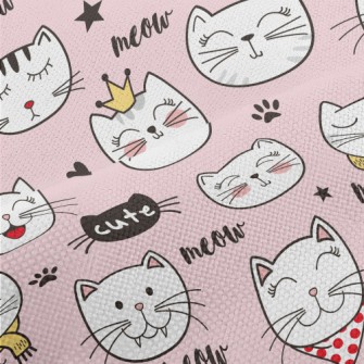 Cats With Various Expressions Performance Linen