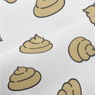 Light Colored Cute Poop Performance Linen