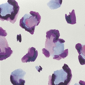 Purple Leopard Print In Waterc Twill