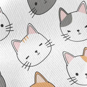 Round And Cute Cat Standard Corduroy
