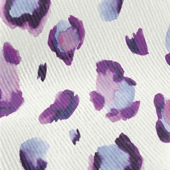 Purple Leopard Print In Waterc Standard Corduroy