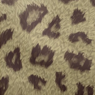 Fine Textured Leopard Print Dobby