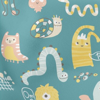 Strange And Cute Monsters Stretch Ponte
