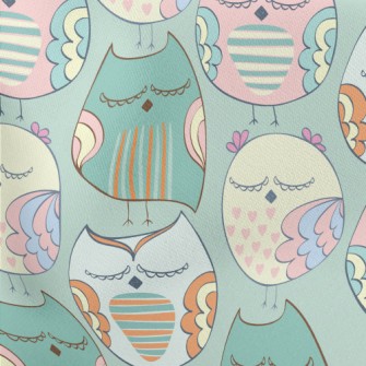 Delicately Colored Owl Stretch Ponte