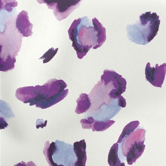 Purple Leopard Print In Waterc Stretch Ponte