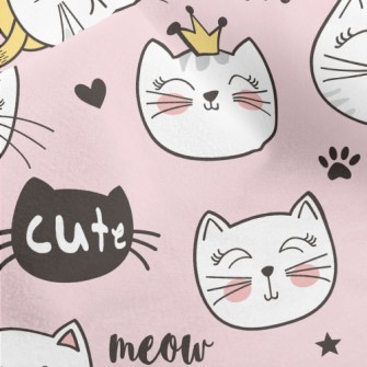 Cats With Various Expressions Micro Fleece