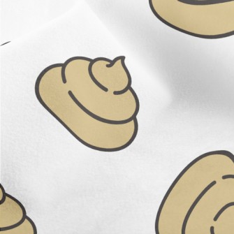 Light Colored Cute Poop Micro Fleece