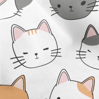 Round And Cute Cat Micro Fleece