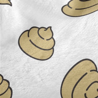 Light Colored Cute Poop Minky