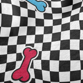 Colored Bones And Black And Wh Minky