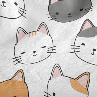 Round And Cute Cat Minky