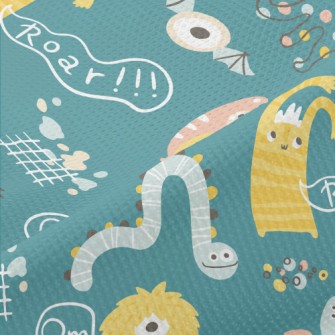 Strange And Cute Monsters Piqué