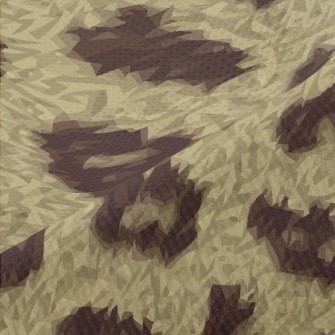 Fine Textured Leopard Print Piqué