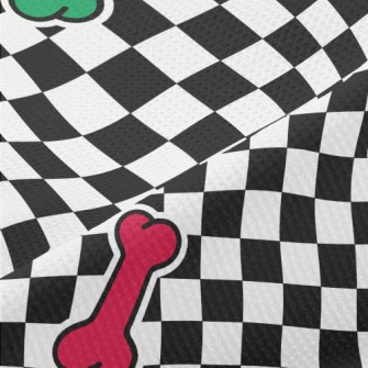 Colored Bones And Black And Wh Piqué