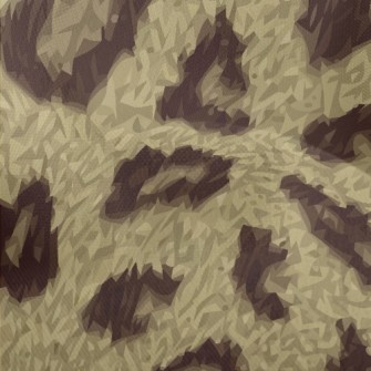 Fine Textured Leopard Print Lightweight Performance Linen