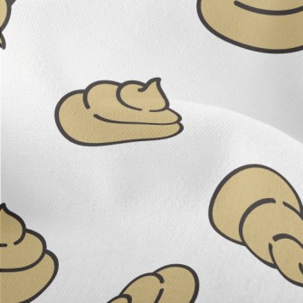 Light Colored Cute Poop Lightweight Performance Linen