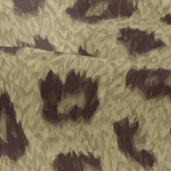 Fine Textured Leopard Print Modern Jersey