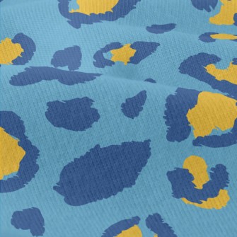 Blue And Yellow Leopard Print Modern Jersey