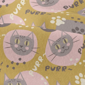 Cartoon Color Block Cat And Ca Modern Jersey