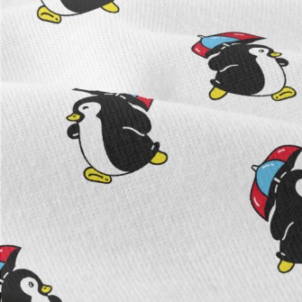 Cute Penguin Holding An Umbrel Modern Jersey