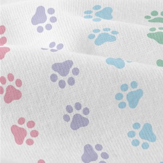 Colorful Dog Paw Prints Modern Jersey