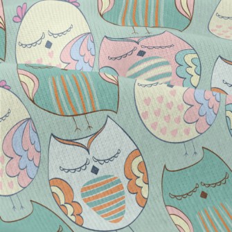 Delicately Colored Owl Modern Jersey