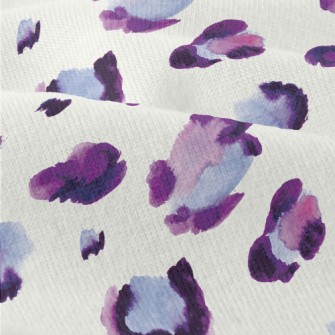 Purple Leopard Print In Waterc Modern Jersey
