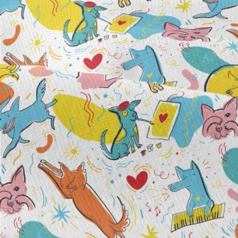 Cats And Dogs In Different Pos Modern Jersey