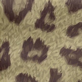 Fine Textured Leopard Print Jersey Backed Fleece