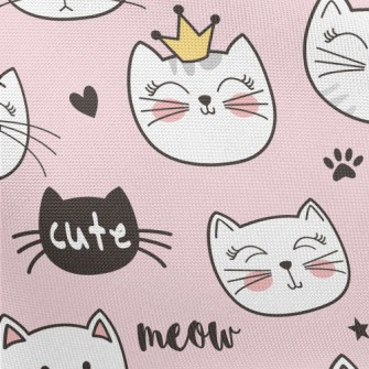 Cats With Various Expressions Pongee