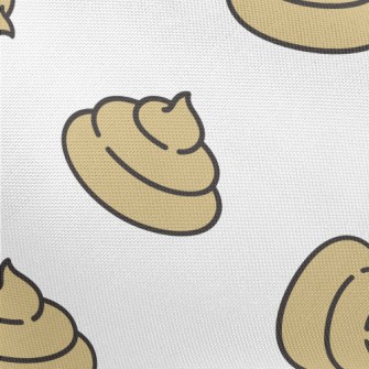 Light Colored Cute Poop Pongee