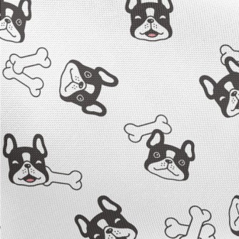 Cute Dog Pongee