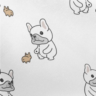 Cute Dogs And Puppies Pongee