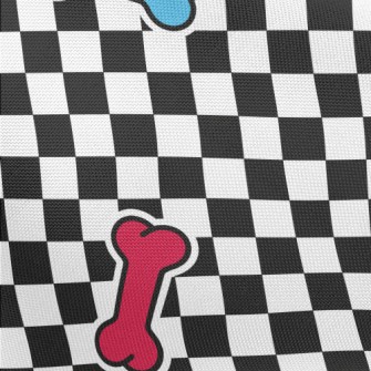 Colored Bones And Black And Wh Pongee