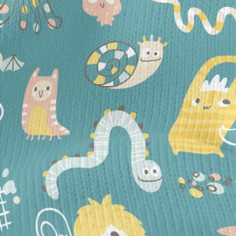 Strange And Cute Monsters Stretch Jersey