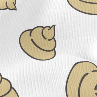 Light Colored Cute Poop Stretch Jersey