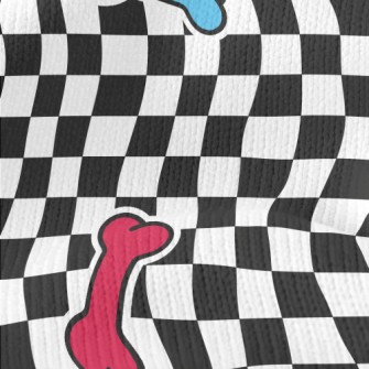 Colored Bones And Black And Wh Stretch Jersey